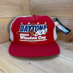 Vintage 1994 Daytona 500 Red Trucker Hat NASCAR NEW with Tag